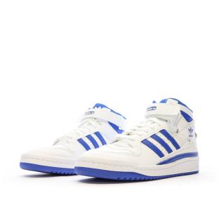 Baskets Blanc/Bleu Garçon Adidas Forum Mid vue 6