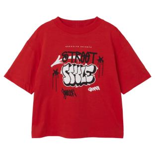 T-shirt Rouge Garçon Name it Jopo pas cher