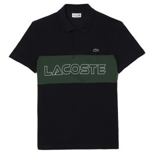 Polo Noir/Vert Homme Lacoste PH1470 vue 0