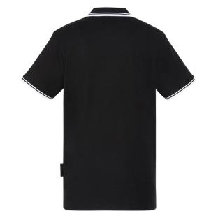 Polo Noir/Blanc Homme Schott PSWILL2 vue 0