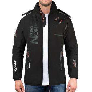 Parka Softshell Noir Homme Geographical Norway GN-ROYAUTE pas cher
