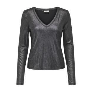 T-Shirt Manches Longues Noir Femme JDY Sofia vue 0