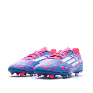 Chaussures de football Bleu/Roses Garçon Adidas F50 League Fg/mg vue 0