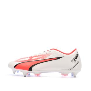 Chaussures de Foot Blanc/Rouge Homme Puma Ultra Play MxSG pas cher