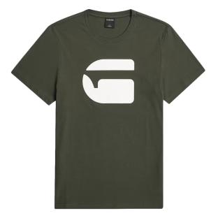 Camiseta de color caqui para hombre con el logotipo de G-Star RAW ver 0