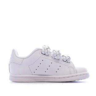 Basket Blanche Fille Adidas STAN SMITH CF I vue 0