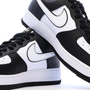 Baskets Noires/Blanches Homme Nike Air Force 1 one vue 0