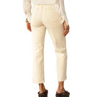 Jean Droit Beige Femme Oraije Solange vue 0