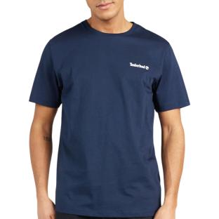 Timberland Men’s Navy Blue T-shirt, Small, Linear Photo of the Espace des Marques %store% store - view of %key%
