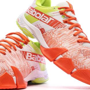 Chaussures de padel Blanc/Orange Homme Babolat Movea vue 7