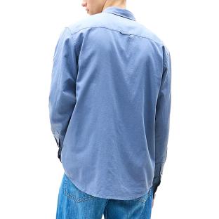 Chemise Bleu Moyen Homme Tommy Hilfiger Linen Blend-precious vue 2