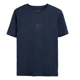 T-shirt Marine Garçon Teddy Smith Tim vue 0