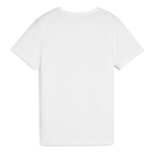 T-shirt Blanc/Vert Garçon Puma Ess+ 2 Col Logo vue 2