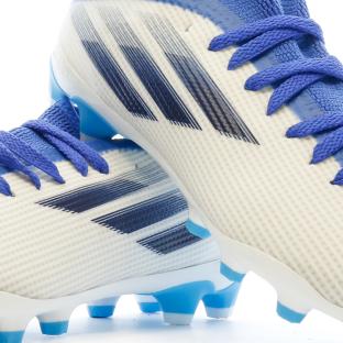Chaussures de Football Blanche/Bleu Garçon Adidas X Speedflow.3 Mg J vue 7