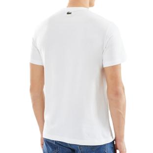 T-shirt Blanc Homme Lacoste TH1147 vue 2
