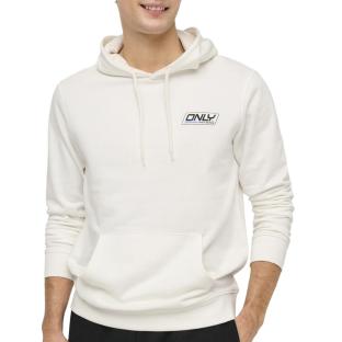 Sweat Blanc Homme Only & Sons Print Logo vue 0