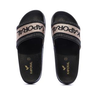 Claquettes Noir Femme Kaporal Tapioca vue 0