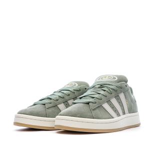Campus Baskets Verte clair Femme Adidas vue 6