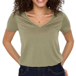 T-Shirt Kaki/Doré Femme JDY Dalila pas cher