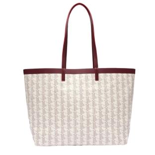 Sac à Main Écru/Bordeaux Femme Lacoste Monogramme vue 2