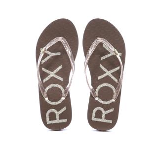 Tongs Marron Foncé/Rose Roxy Viva Sparkle vue 3