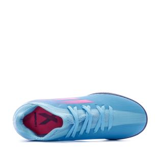 Chaussures de football Bleu Enfant Adidas Speedflow vue 4