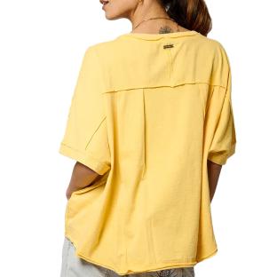 T-shirt Jaune Femme Kaporal Vison vue 2