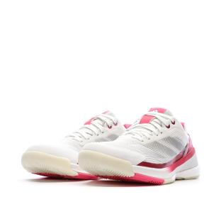 Chaussures de padel Blanc/Rose Femme Adidas Crazyquick Boost Padel vue 0