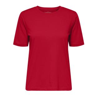 T-Shirt Rouge Femme Only Happy vue 0