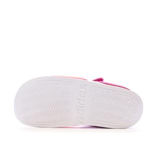 Sandales Roses/Blanches Fille Adidas Adilette K vue 5