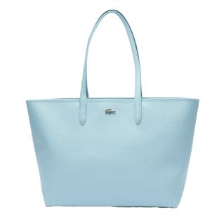 Sac Cabas Bleu Clair Femme Lacoste Forget vue 0