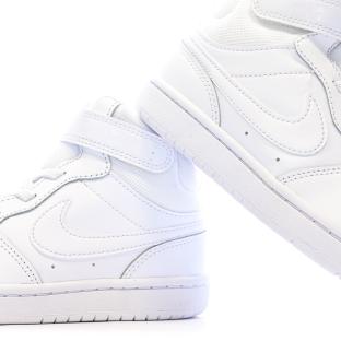 Baskets Blanches Garçon Nike Court Borough Mid 2 vue 7
