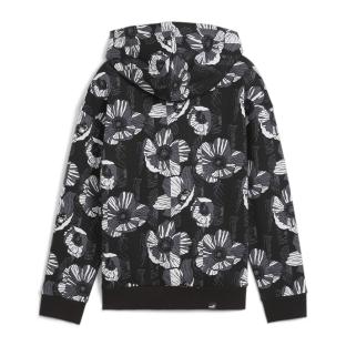 Sweat à Capuche Noir/Gris Fille Puma Ess+ Class vue 2