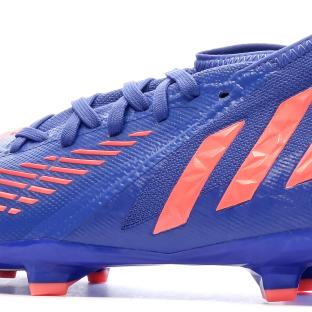 Chaussures de foot Bleu/Rouge Adidas Predator Edge.2 FG vue 7