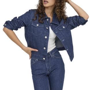 Veste en jean Bleu Foncé Femme Only Rillo vue 0