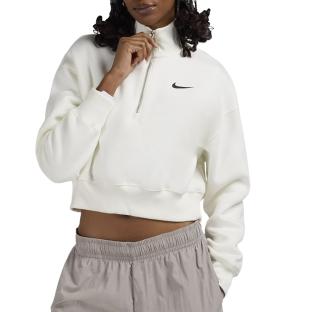 Sweat Zippé Blanc Femme Nike Nsw Style vue 0