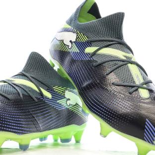 Chaussures de football Noir/Vert Homme Puma Future 7 Match MxSG vue 7
