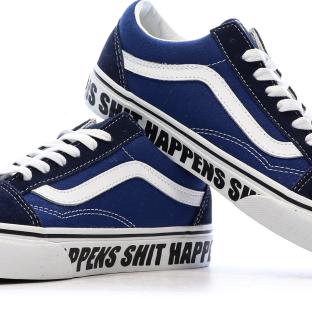 Baskets Bleu Garçon Vans Old Skool vue 7