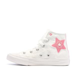 Baskets Blanches Fille Converse Chuck Taylor All Star Sparkle pas cher