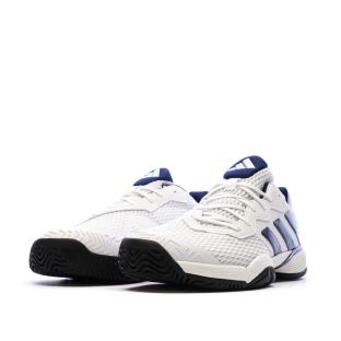 Chaussure de tennis Blanc/Marine Enfant Adidas Barricade vue 0