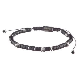 Bracelet Noir/Acier Homme Geographical Norway 315020 pas cher