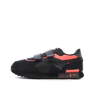 Baskets Noires/Oranges Garçon Puma Future Rider vue 0