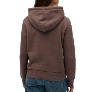 Sweat à Capuche Marron Femme Superdry Tonal Core vue 2