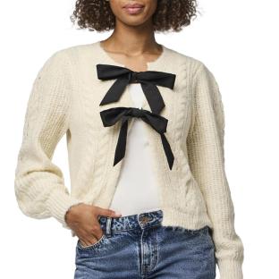 Gilet Beige Femme Pieces Cow vue 0