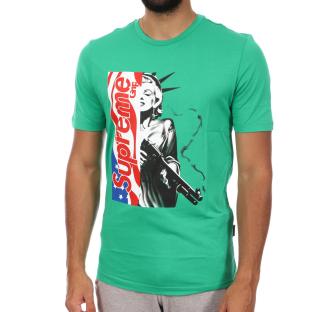 T-shirt Vert Homme Supreme Grip Maril pas cher
