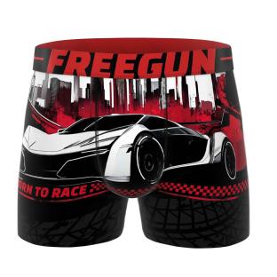 Boxer Noir/Rouge Homme Freegun Voiture vue 0