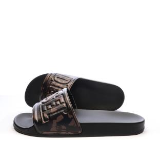 Claquettes Noires/Marrons Homme Diesel Mayemi pas cher