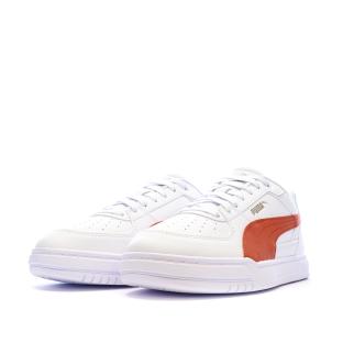 Puma Caven III Sneaker für Jungen, Weiß/Orange/Blau Ansicht 0