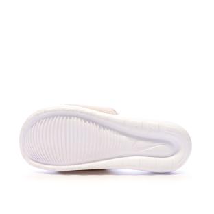 Claquettes Rose/Blanche Femme Nike Victori One vue 2