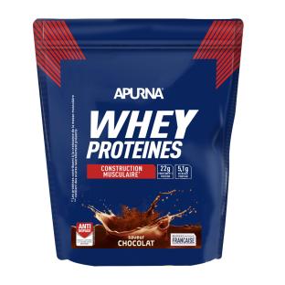 Whey Proteines Chocolat Apurna Construction Musculaire 720g pas cher